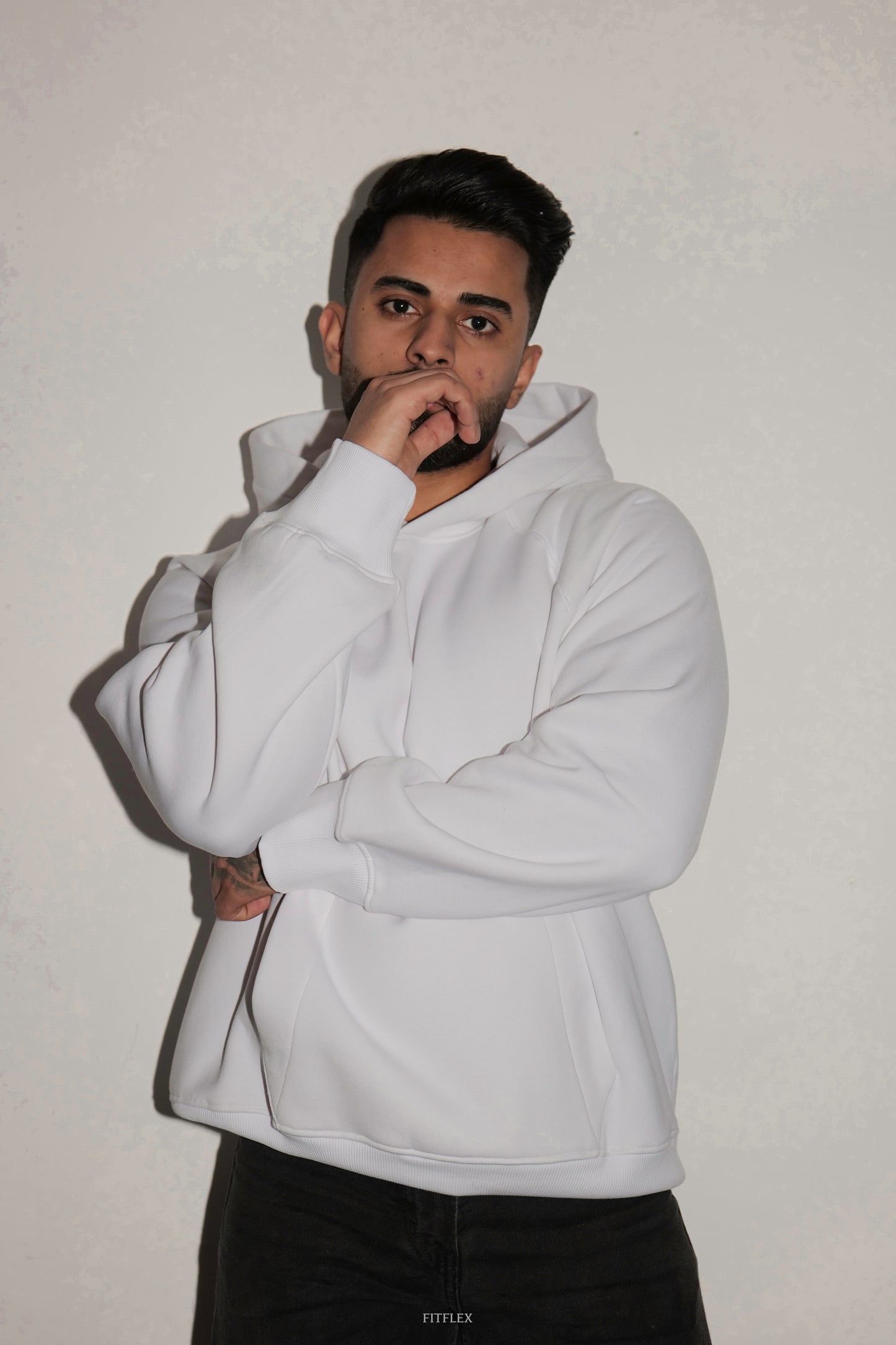 White Oversized Hoodie