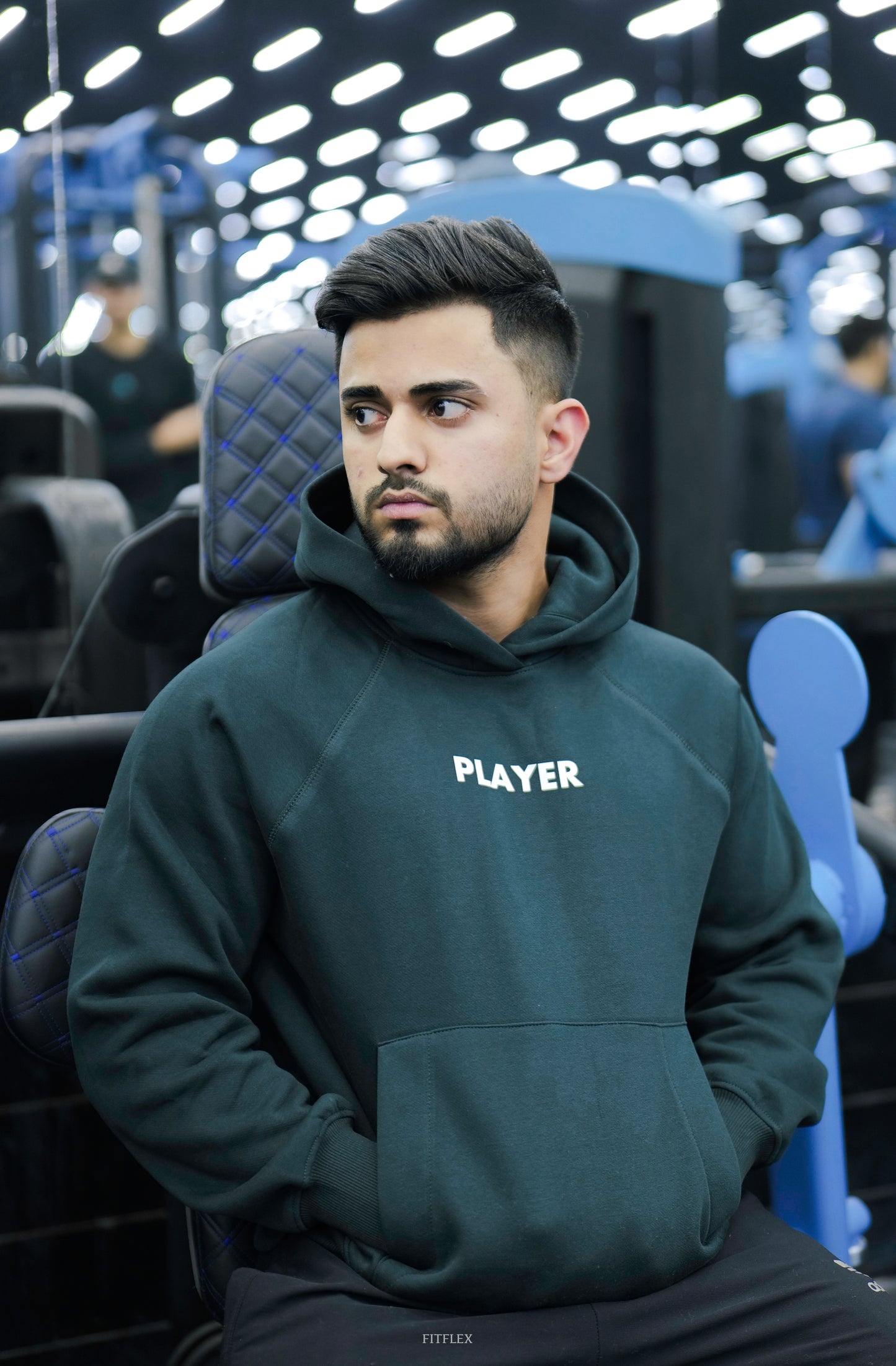 Green Player Oversized Hoodie