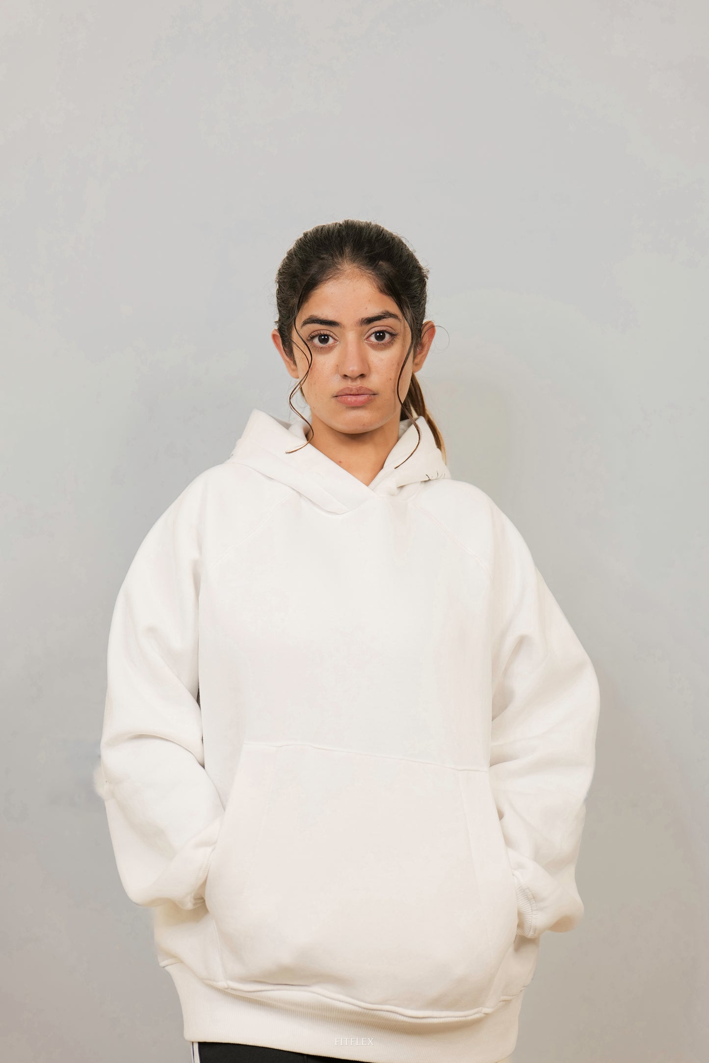 White Demon Oversized Hoodie