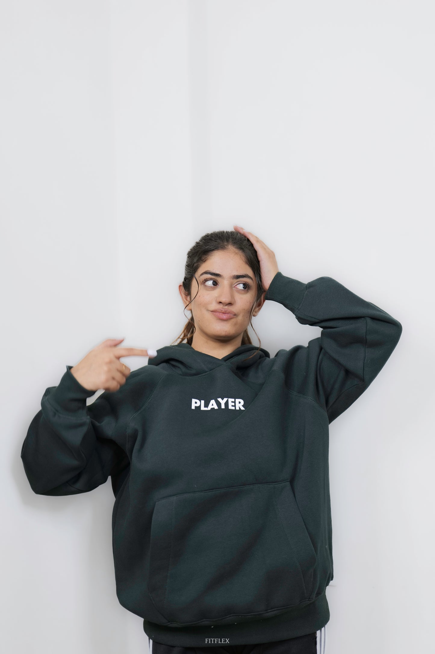 Green Player Oversized Hoodie