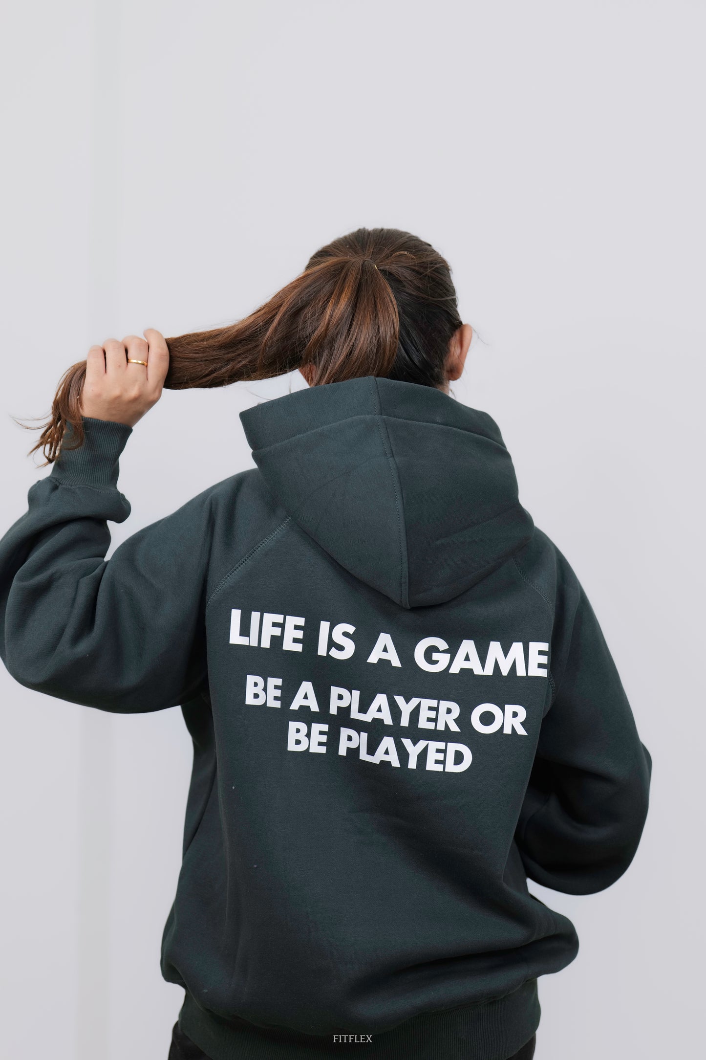 Green Player Oversized Hoodie